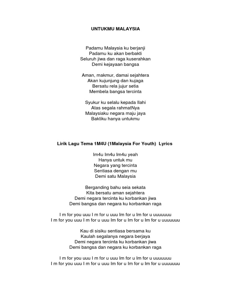 Untukmu Malaysia Pdf