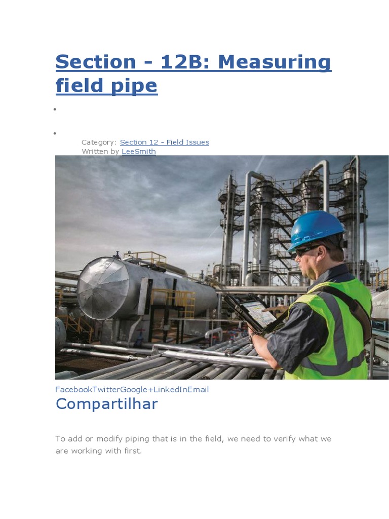 Field Measurement Techniques for Piping | PDF | Pipe (Fluid Conveyance ...