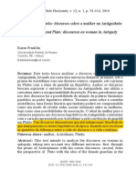 Aristófanes e Platão_discursos Sobre a Mulher Na Antiguidade