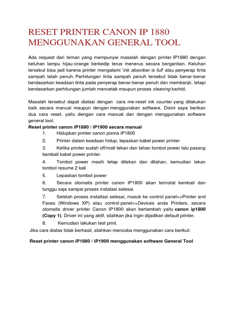Free Download Driver Canon Ip 1880