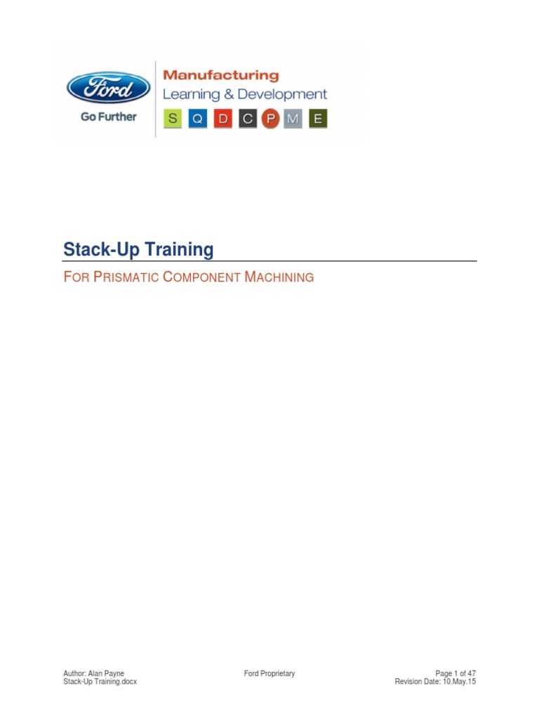 Stack-Up Training for Machining Tolerances | PDF | Engineering ...