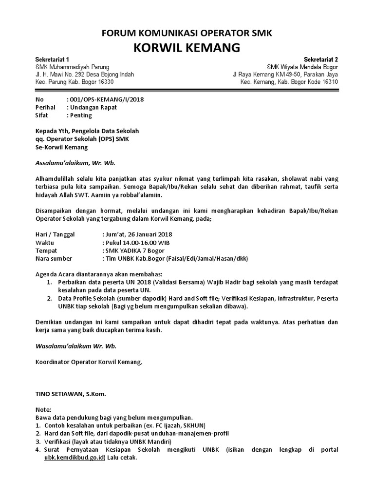 001 Surat Undangan Rapat Unbk