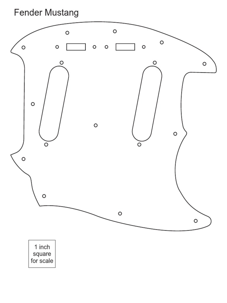 Fender Mustang Pickguard PDF