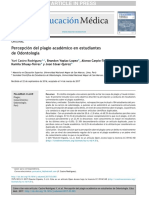 Percepción Del Plagio Académico en Estudiantes de Odontología