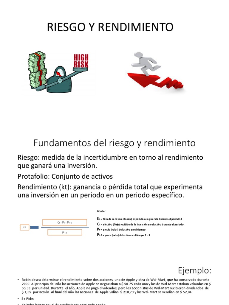 Riesgo y Rendimiento | PDF | Compartir (Finanzas) | Finanzas (general)