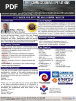 Agenda - Subsea Pipeline Pre-Commissioning Operations Management 2018 Mar KL