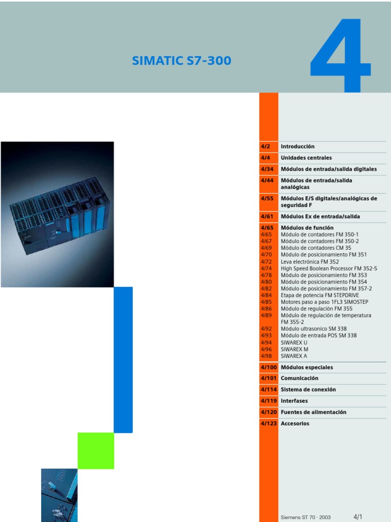 Simatic S7 300 PLC | PDF | Unidad Central de procesamiento | Frecuencia