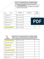 Daftar Hadir Peserta Pelatihan Ms Word