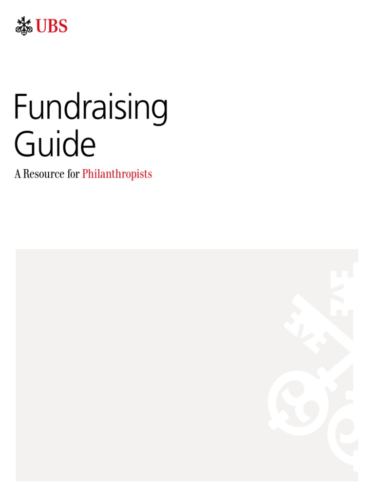 Ubs Philanthropy Fundraising Guide 2015 PDF Fundraising Motivation