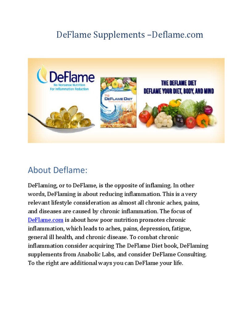 DeFlame Supplements: Quality Manufacturing | PDF | Dietary Supplements ...