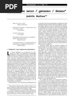 Butler Judith. Sujetos de Sexo Género Deseo.