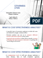 Cost Effectiveness Analysis