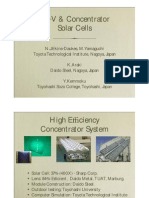 IIIV & Concentrator Solar Cells