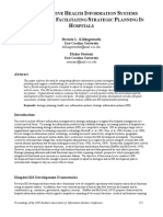 2an Integrative Health Information Systems Approach for Facilitating Strategic Planning in Hospitals Killingsworth & Seeman