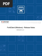 Forticlient 5.4.5 Windows Release Notes