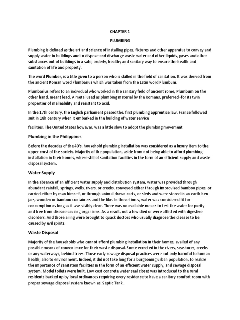 Plumbing Key Answer PDF Sanitary Sewer Plumbing