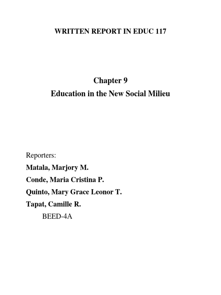 Education in The New Social Milieu | PDF | Educational Technology