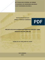 Elevador Automotivo Hidráulico Projeto PDF
