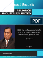 Financial Analysis: Reliance Industries Limited