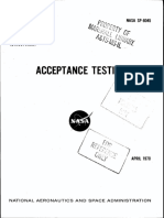 NASA - Sp8045 - Space Vehicle Design Criteria - Acceptance Testing