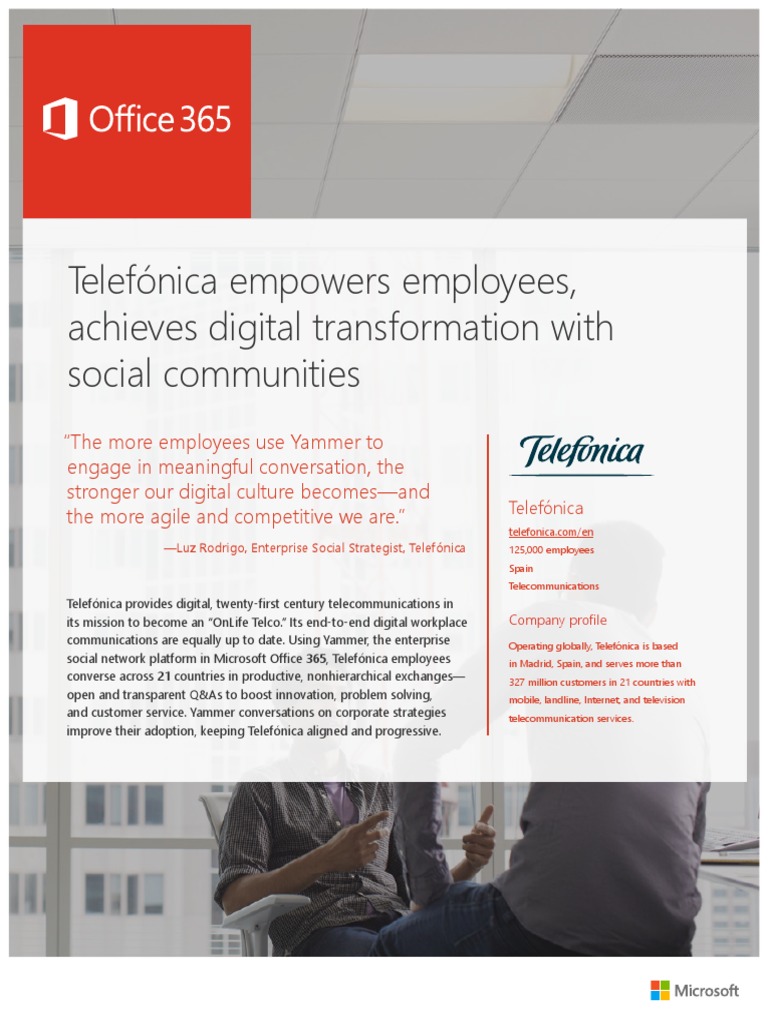 Telefónica's Digital Workplace Success | PDF | Telecommunication ...