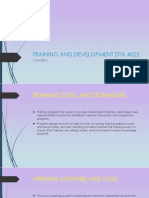 Chapter 3 Training and Development Dta 4022