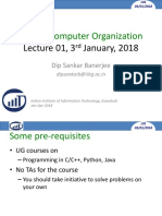 CS104: Computer Organization: Lecture 01, 3 January, 2018