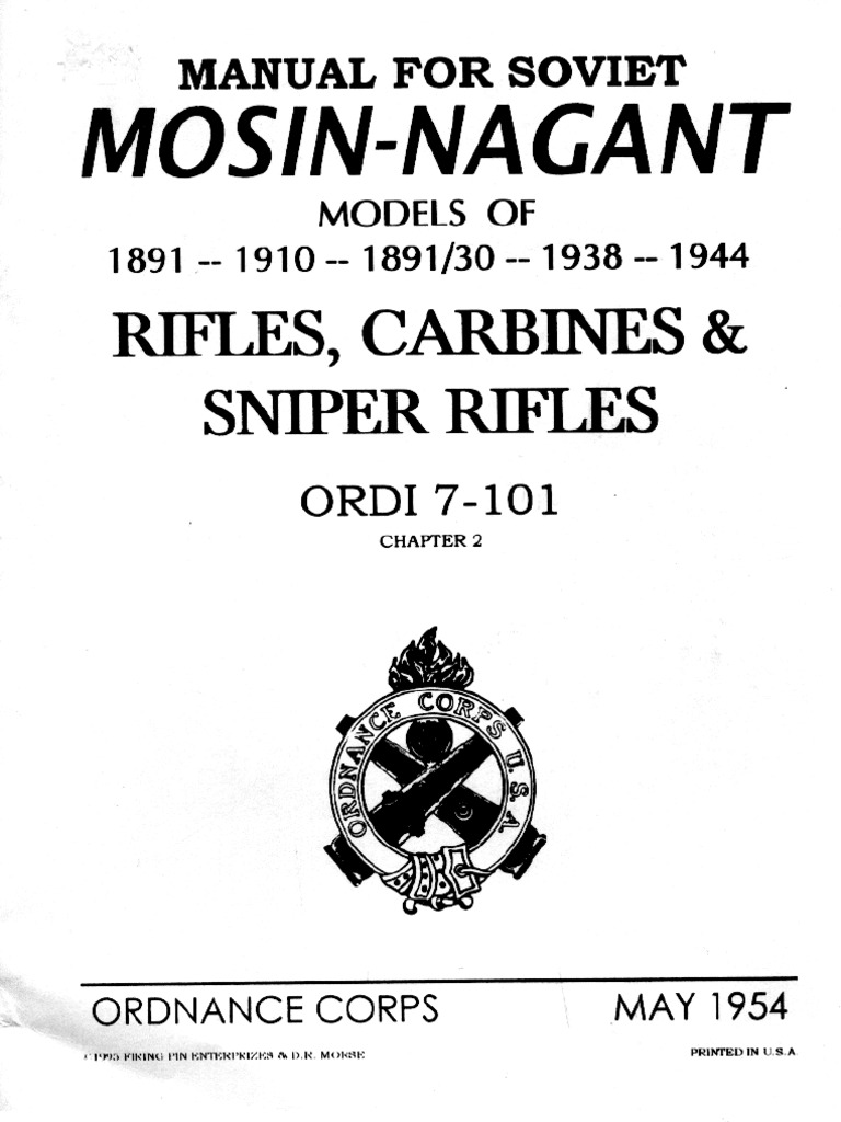 Mosin Nagant Rifle Carbines Sniper Rifles | PDF
