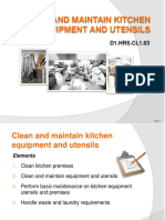Clean Maintain Kitchen Equipment Utensils Final
