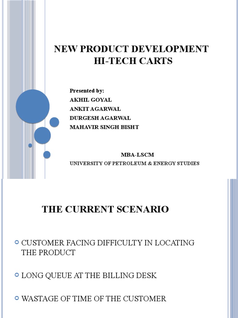 Hi-Tech Carts for Efficient Shopping | PDF | Retail | Business Process