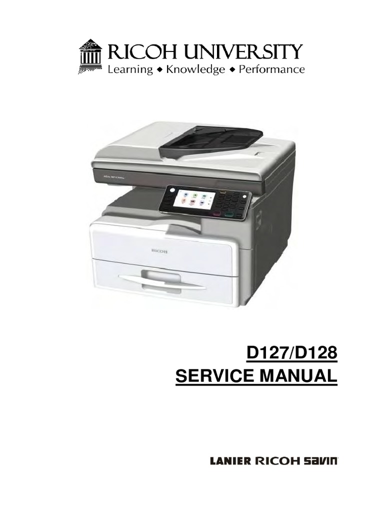 Ricoh D127/D128 Service Manual | PDF | Photocopier | Battery (Electricity)