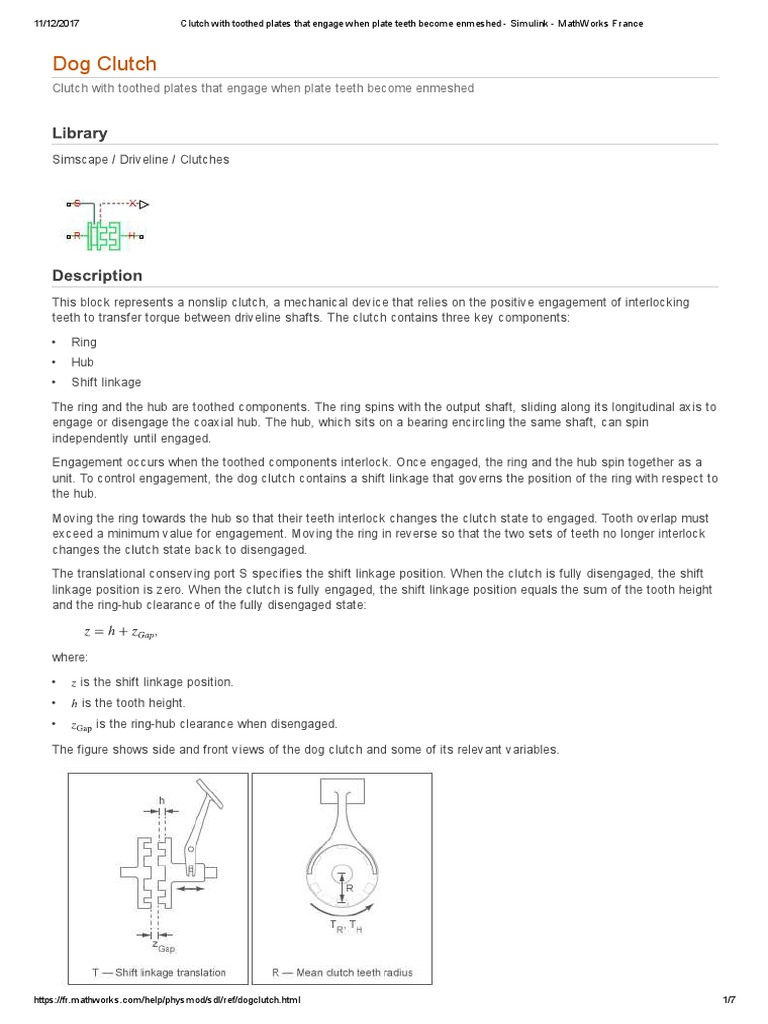 Dog Clutch PDF Clutch Friction