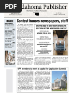 January 2018 Oklahoma Publisher | PDF | Newspapers | Journalism