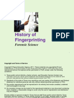 History of Fingerprinting: Forensic Science