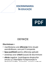 PPT_Discriminarea in Educatie