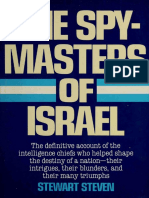 The Spy-Masters of Israel - The Definitive Account of The Intelligence Chiefs Who Helped Shape The Destiny of A Nation PDF