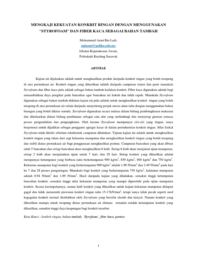 Kajian Styrofoam Pdf Pdf