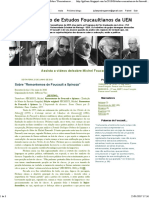 GEF - Grupo de Estudos Foucaultianos Da UEM_ Sobre _Remontemos de Foucault a Spinoza