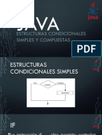 Java (3) Estructuras Condicionales Simples y Compuestas