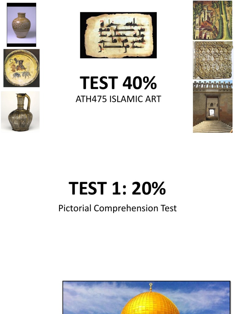 Islamic Art Test: Pictorial & Writing Skills | PDF | Middle East ...