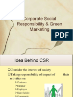 Corporat Social Responsibility & Green Marketing