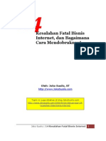 14 Kesalahan Fatal Bisnis Internet