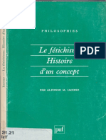 Alfonso M. Iacono-Fetichisme, Histoire Dun Concept