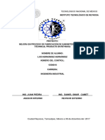 Mejora en Proceso de Fabricación de Gabinetes en Pentair Technical Products en Reynosa