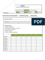 Lista de Cotejo Participación 1o