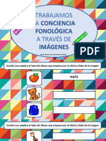 Conciencia Fonológica Trabajamos La Sílaba Final Mediante Imágenes PDF