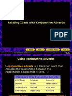Relating Ideas With Conjunctive Adverbs