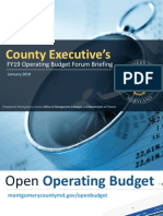 Montgomery County, MD FY19 Operating Budget Forum Briefing