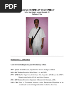 Curriculum Vitae Jose A Buxado