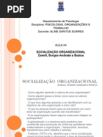 4ª Aula..Socialização Organizacional